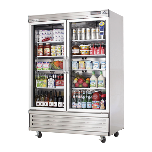 부성 에베레스트 B137BH-2RROS-E 업소용 냉장쇼케이스 기계하부형 2도어 간냉식 1375x803x2028mm