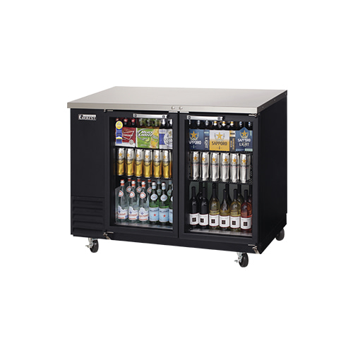 부성 에베레스트 B124BBG-2RROC-E 업소용 맥주냉장고 Back Bar Cooler 유리도어 간냉식 1246x688x1045mm