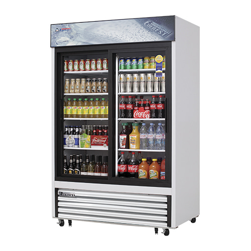 부성 에베레스트 B135H-2RROC-E 업소용 냉장쇼케이스 기계하부형 미닫이방식 간냉식 1350x780x2010mm
