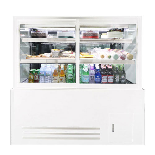 세경 제과쇼케이스 카페 케익 진열 냉장고 사각 앞문형 블랙 3단 1800x650x1200