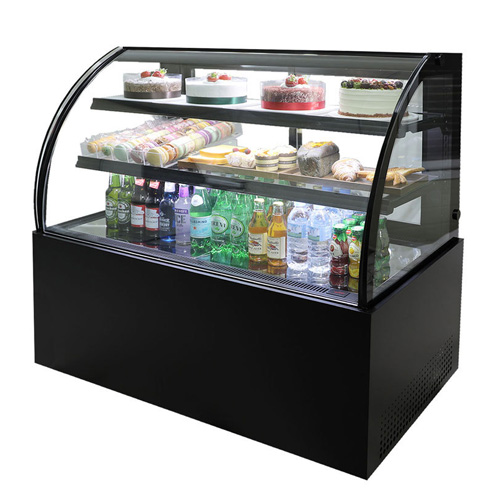 세경냉동 SKJRR-B150B 업소용 라운드형 제과쇼케이스 케익 진열 냉장고 1500