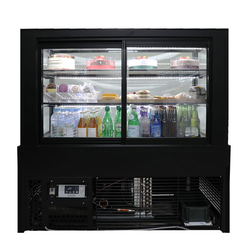 세경냉동 SKJRR-B120B 업소용 라운드형 제과쇼케이스 케익 진열 냉장고 1200