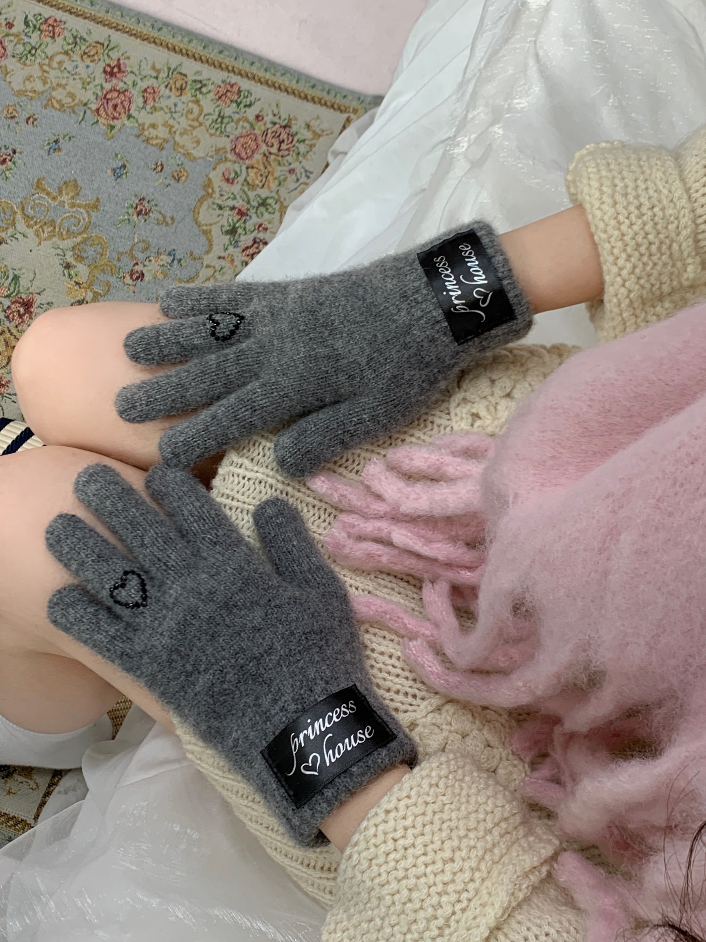 [재고1개] princess house gloves - gray