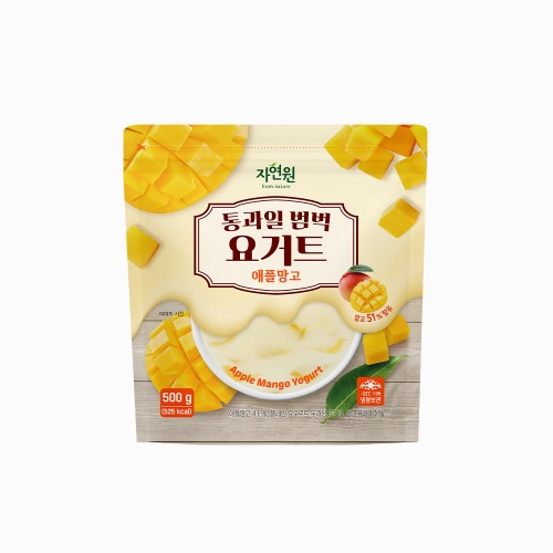 [자연원] 통과일 범벅 요거트 애플망고(냉동) 500g x 3팩