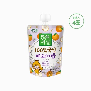 [자연원] 5無과일 100% 국산 배도라지즙 100ml x 8포