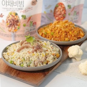 콩불고기 야채비빔 10팩 + 매콤두부 야채비빔 10팩/총20팩