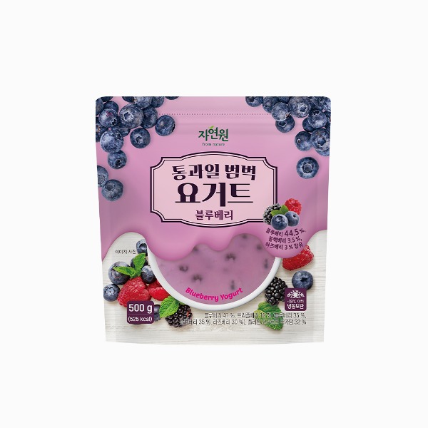 [자연원] 통과일 범벅 요거트 블루베리(냉동) 500g