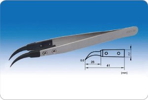 Head Anti-Static Tweezers (정전기방지용 포셉_130mm) KA.ESD-7A - 고려에이스 쇼핑몰