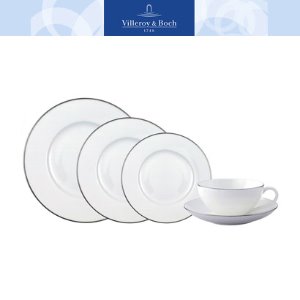 [해외][Villeroy&amp;Boch] 빌레로이앤보흐 Anmut Platinum No. 1 5 PC PL SET (4인용 20pcs)