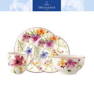 [해외][Villeroy&amp;Boch] 빌레로이앤보흐 마리플레르 4 pcs 플레이스 세팅 (4인용16pcs) 국내최초 소개