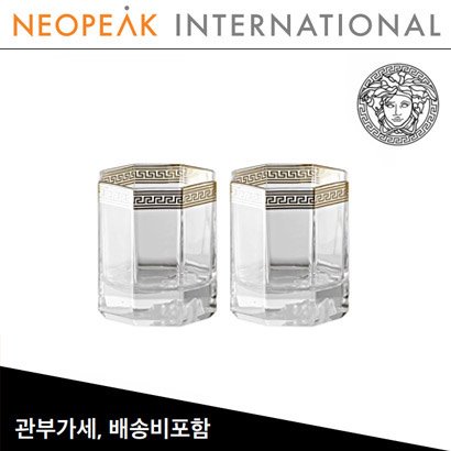 [해외] Versace 베르사체 Medusa D-Or D.O.F. Whiskey Set of 2 ( H 21.5cm / 148ml )