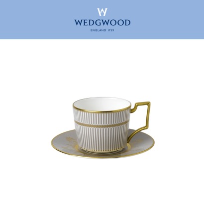 [해외] 웨지우드 Anthemion Grey Tea Cup &amp; Saucer (1set / 2pc) 관부가세/배송비 포함