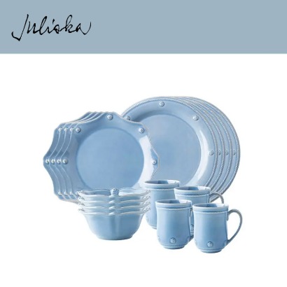 Juliska 베리 앤 스레드 Berry &amp; Thread 16pc Setting-Chambray (1set / 16pc) 관부가세 포함