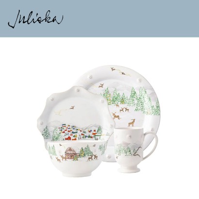 Juliska 베리 앤 스레드 Berry &amp; Thread 16pc Setting - Northpole (1set / 16pc) 관부가세 포함