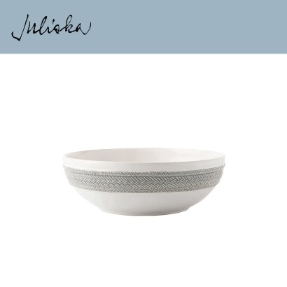 Juliska 르 빠니에 Le Panier Serving Bowl 12 in. - Grey Mist (1pc) (지름 12 *높이 4) in (30*10cm) 관부가세 포함