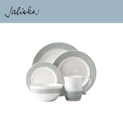 Juliska 르 빠니에 Le Panier 5pc Setting - Grey Mist (1set / 5pc) 관부가세 포함