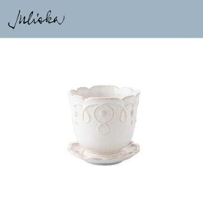 Juliska Jardins du Monde Planter 5 in. (1set / 2pc) 5.5 x 5.25 in (14*13cm) 관부가세 포함