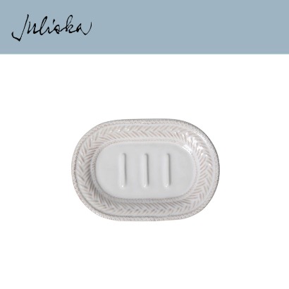 Juliska 르 빠니에 Le Panier Soap Dish - Whitewash (1pc) 4.75 x 6.75 in (12*17cm) 관부가세 포함