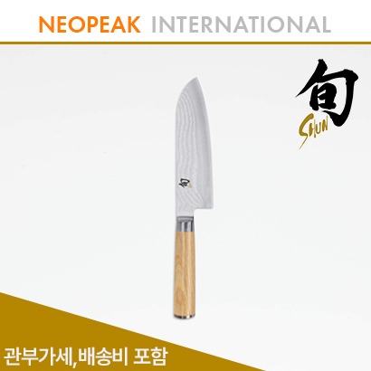 Shun 슌 Classic Blonde 7 inch Santoku Knife