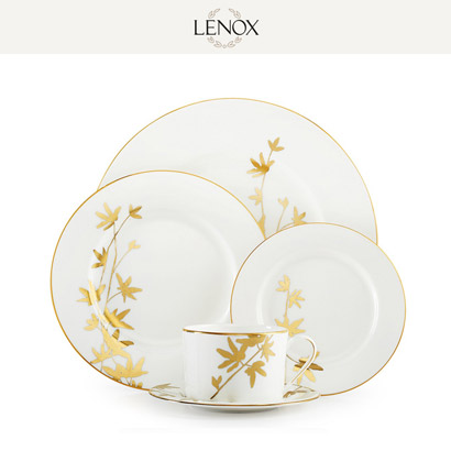 [해외][Lenox] 레녹스 Kate spade new york Oliver Park 4인용 20pc 세트 대/중/소접시,컵/컵받침 (각 4pc) 관세포함/무료배송