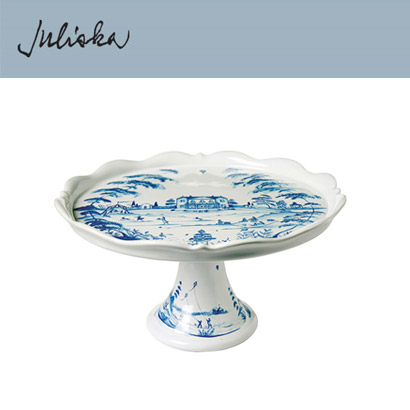 Juliska 컨트리 이스테이트 Country Estate Cake Stand - Delft Blue (1pc) 11 1/2 in (29*17cm) 관부가세 포함