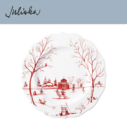 Juliska 컨트리 이스테이트 Country Estate Dessert/Salad Plate- Winter Frolic (4pc) 9 in (23cm) 관부가세 포함