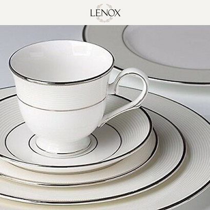 [해외][Lenox] 레녹스 Opal Innocence Stripe 커피잔 세트 (4인용/8pc)