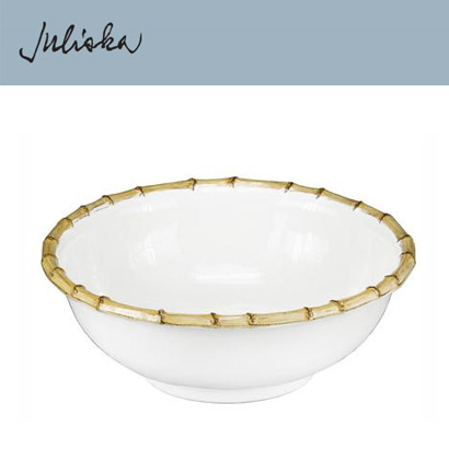 Juliska 뱀부 Bamboo Serving Bowl 11 in (1pc) (지름 11 *높이 4) in (28*10cm) 관부가세 포함