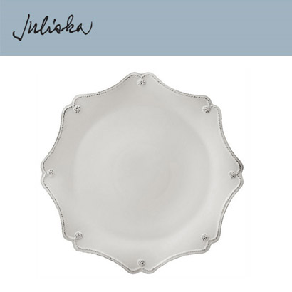 Juliska 베리 앤 스레드 Berry &amp; Thread Scallop Charger/Platter - Whitewash (4pc) 13 1/2 in (34*34cm) 관부가세 포함