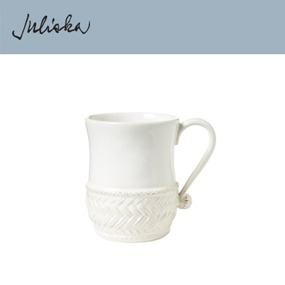 Juliska 르 빠니에 Le Panier Mug - Whitewash (1pc) 16oz (0.47L) 관부가세 포함