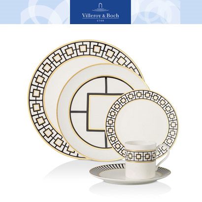 [해외][Villeroy&amp;Boch] 빌레로이앤보흐 MetroChic 5pc 플레이스 세팅 (1인조 5pcs)