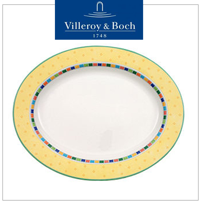 [해외][Villeroy&amp;Boch] 빌레로이앤보흐 Twist Alea Oval Platter 13 1/4&quot; (34cm)