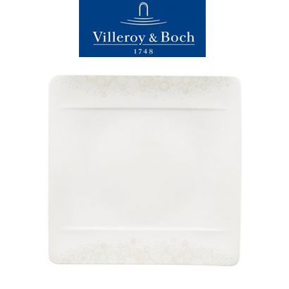 [해외][Villeroy&amp;Boch] 빌레로이앤보흐 Modern Grace Grey Dinner Plate 10 1/2 x 10 1/2 in (27*27cm) (4pcs)