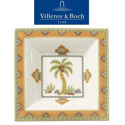 [해외][Villeroy&amp;Boch] 빌레로이앤보흐 Samarkand Mandarin Square Bowl 5 1/2 in (14*14cm) (4pcs)