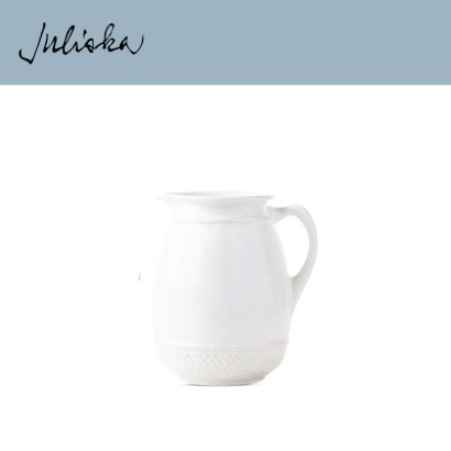 Juliska 르 빠니에 Le Panier Pitcher/Vase - Whitewash (1pc) 2.5Qt 관부가세 포함