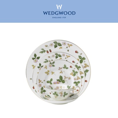 [해외] 웨지우드 Wild Strawberry 5-Piece Place Setting (1set / 5pc) 관세포함, 무료배송