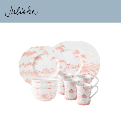 Juliska 컨트리 이스테이트 Country Estate 16pc Setting - Petal Pink (1set / 16pc) 관부가세 포함