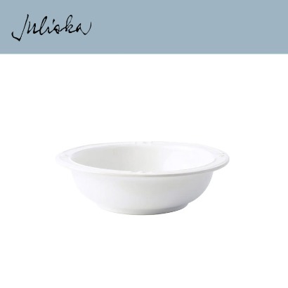 Juliska 베리 앤 스레드 Berry &amp; Thread French Panel Serving Bowl 11 in. - Whitewash (1pc) (지름 11.5 *높이 3) in (29*8cm) 관부가세 포함