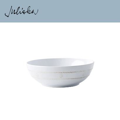 Juliska 알 프레스코 Al Fresco Berry &amp; Thread Melamine Coupe Bowl - Whitewash (8pc) (지름 8 *높이 3) in (20*8cm) 관부가세 포함