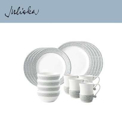 Juliska 르 빠니에 Le Panier 16pc Setting - Grey Mist (1set / 16pc) 관부가세 포함