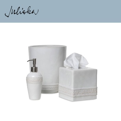 Juliska 르 빠니에 Le Panier Bath Set of 3 - Whitewash (1set / 3pc) 관부가세 포함