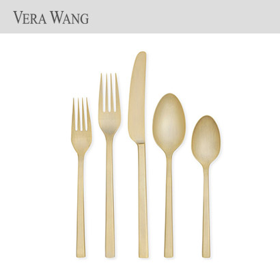 [해외][Vera Wang] Polished Gold플랫웨어 5플레이스 세팅 1인조(5PC)