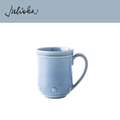 Juliska 베리 앤 스레드 Berry &amp; Thread Classic Mug - Chambray (2pc) 12 oz (0.35L) 관부가세 포함