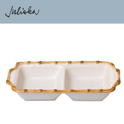 Juliska 뱀부 Bamboo Two Section Server (1pc) 10 1/4 in (26*6cm) 관부가세 포함