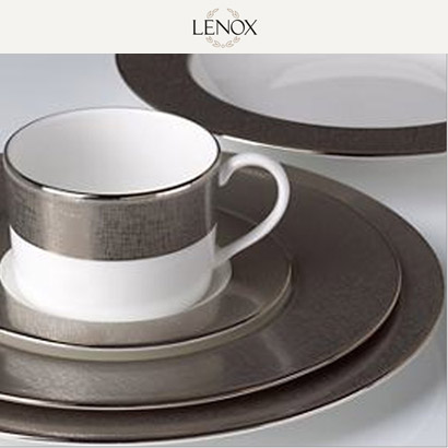 [해외][Lenox] 레녹스 Donna Karan Platinum Voile 커피잔 세트 (4인용/8pc)