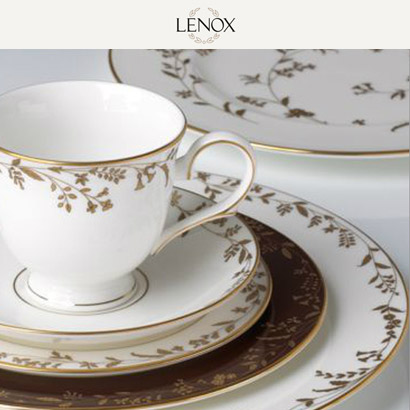 [해외][Lenox] 레녹스 Golden Bough 4인용 20pc 세트 대/중/소접시,컵/컵받침 (각 4pc) 관세포함/무료배송