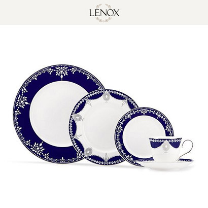 [해외][Lenox] 레녹스 Marchesa Empire Pearl-Indigo 5 Piece Place Setting (4인용/20pc)