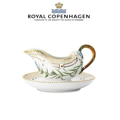 [해외] 로얄코펜하겐 Flora Danica Gravy Boat with Stand