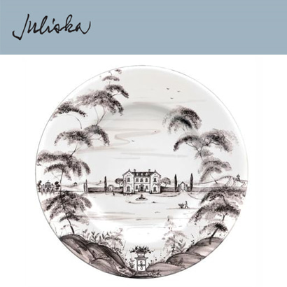 Juliska 컨트리 이스테이트 Country Estate Dinner Plate - Flint Grey (4pc) 11 in (28cm) 관부가세 포함