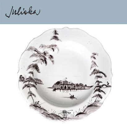 Juliska 컨트리 이스테이트 Country Estate Soup Bowl - Flint Grey (4pc) (지름 10 *높이 1.5) in (25*4cm) 관부가세 포함